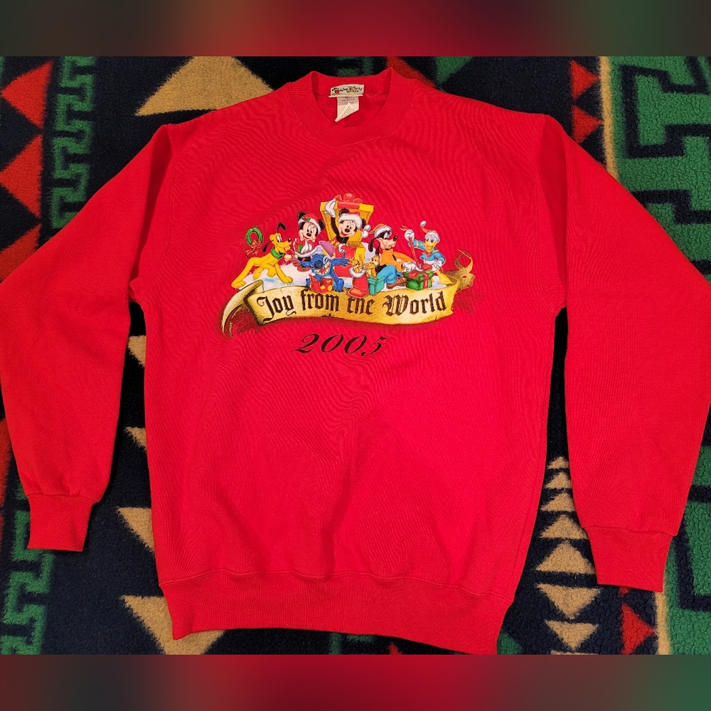Disney World Joy From The World Red Crewneck